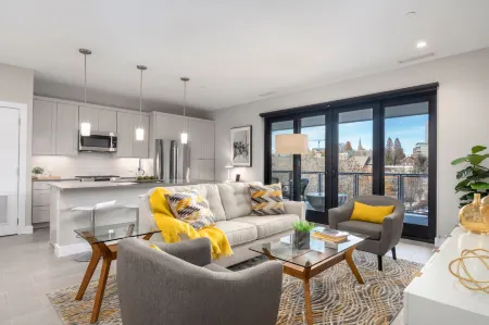 Enjoy City Views Around a Cozy Firepit