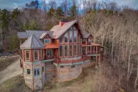 Impressive, Dog-Friendly Cabin w/ Mountain Views, Central AC, & Private Hot Tub
