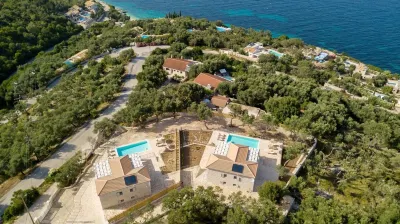 Vasiliki Villa - Charming 4 Br Villa with Pool and Sea Views Hotels near Pythias Gallery