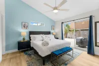 NEW! Walk to Beach 3 Blocks, Big Private Backyard, Firepit, Bunks, Sofa sleeper