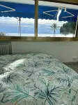 Beachfront Apartment, 180° Seaviews, huge pool- 5 km to Nice