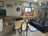 Close to river and beach.
