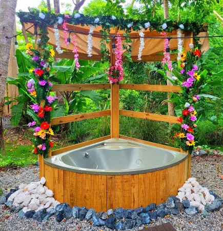 Secluded Jungle Cabin with outdoor tub, Sky Light and Fire Pit in Rincón Отели в г. Агуада