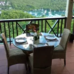 Spectacular views overlooking Marigot Bay
