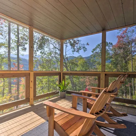 Panoramic Mtn Views and Hot Tub! Secluded Marion Gem
