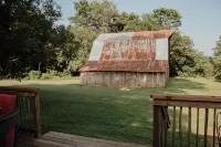 Rustic 1800s' Log Cabin with Modern Amenities on an Old Farm close to Owensboro