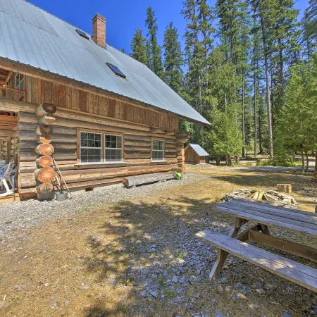 Expansive Moyie Riverfront Cabin - Pets Welcome!