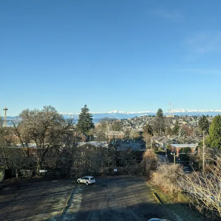 Space Needle and Mountain View. Top-Floor Condo
