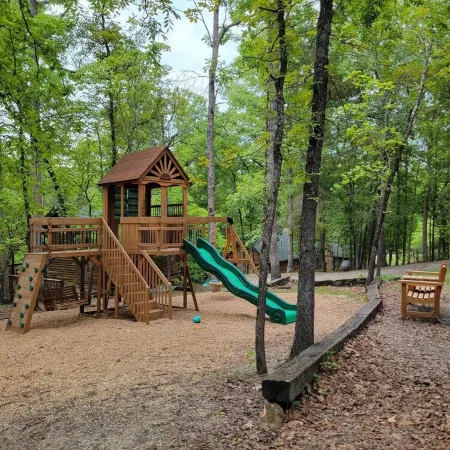 Cabin #10-Cozy log cabin nestled in the woods brief walk to Table Rock Lake
