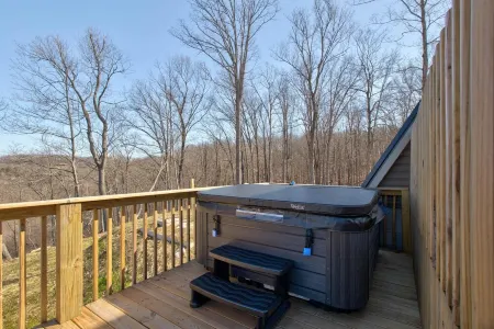 New!  Mountain Top A-Frame cabin, The Triangles-Gorgeous View, Hot Tub!
