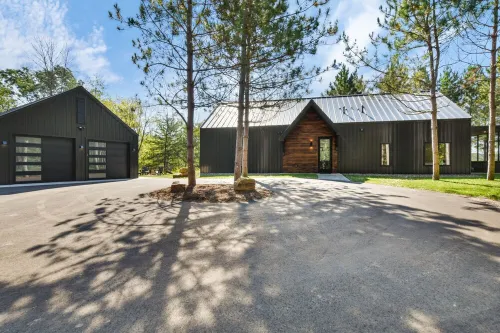 New Modern Cabin on 2 Acres with Water Views