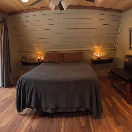 Coyote Creek A-Frame Cabin with Firepit, Nature Trail, Games, Outside Activities