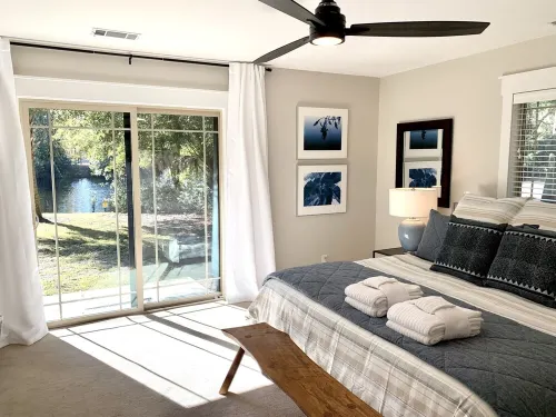 Sea Glass- Walk 2 Beach! Private Pool,1 Level! Fountain Views, 2 Masters & Gear!