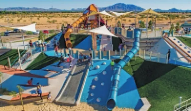 6Br+ 5 Bath Luxury Desert Villa Resort Heated Saltwater Pool – Sleeps 12+