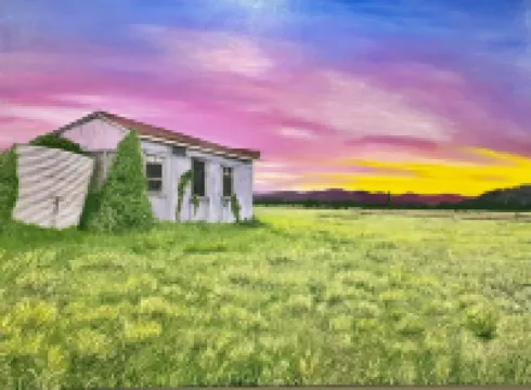 Cabin in the dam paddock, 10 min to the beach.