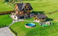 Villa in Nowy Targ with Mountain Views & Pool