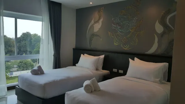 ห้องดีลักซ์ดับเบิล, เตียงคิงไซส์ 1 เตียง, วิวเมือง