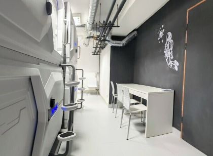 Capsule hostel Floor -1 Self Check in