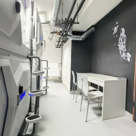 Capsule hostel Floor -1 Self Check in