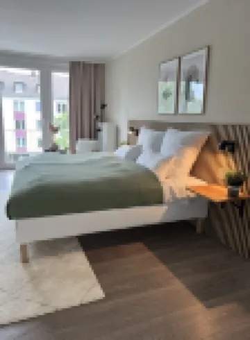 Neue, Stylische 2-zimmer Wohnung in der Innenstadt mit Balkon