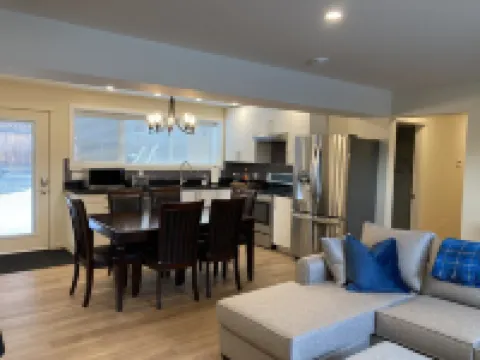 Cozy Fireplace for Winter Nights in  2 Bed, 2 Bath Walkout Basement Suite