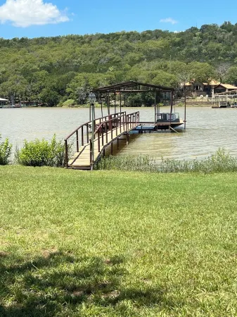 Lake Palo Pinto<br>Rustic, waterfront cabin<br>Steps from private boat dock
