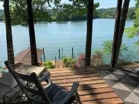Lakefront Sunset Harbor on Watts Bar Boathouse and Dock
