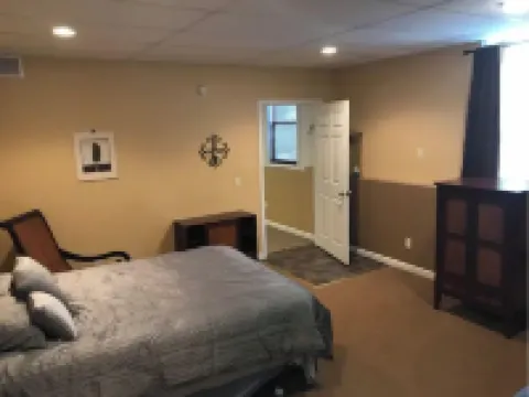 Basement Bedroom Suite in the country with Hot Tub