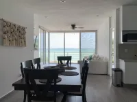 Beach front property at the Emerald Coast of the Yucatan Peninsula.