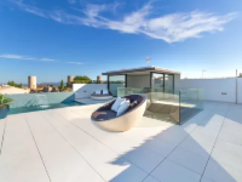 Villa in Búger with Rooftop Pool & Scenic Views Hoteles en Búger