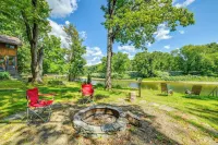 Riverfront Hallstead Cabin: Fire Pit + Fall Views! - 3-Star