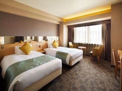 デラックス、ツインバス、シティビュー アルモントホテル京都の写真