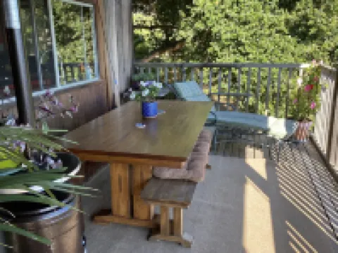 Classic California Central Coast Cabin overlooking the ocean on 20 wooded acres