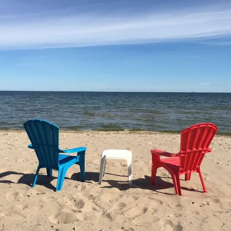 New Listing! Lake Michigan Beachfront for All Seasons