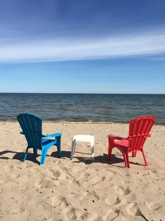 New Listing! Lake Michigan Beachfront for All Seasons