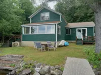 Beautiful waterfront cottage with the conveniences of home in central Maine.