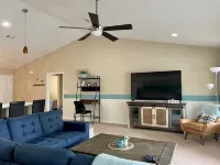 Private POOL with FUN Indoor & Outdoor Spaces - Minutes to the Beach