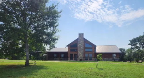 The Farmhouse is a perfect getaway with a beautiful view of the sunset!