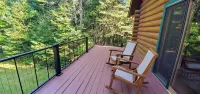 Spacious, family-sized, pet-friendly chalet style log home on Lake Chippewa.