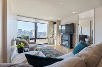 Luxury condo in Midtown Crossing on 8th floor with breathtaking city park views