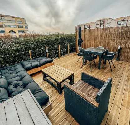 Beach House Clim, 100m Plage, sur le Port. Paisible et Calme