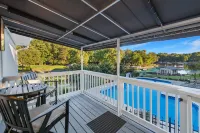 Waterfront Home - Large Pool, Boat Dock + Screened Boat House & Pool Cabana