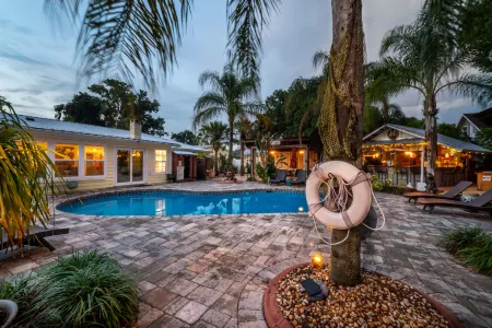 Relaxation Pool and Koi Pond Retreat - Tranquil Tropical Oasis