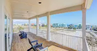 Lux 6BR, Lagoon Front, Private Heated Pool, Gulf Views, Boat Dock, Walk To Beach - Private Pool