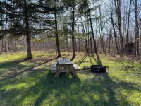 Charming cabin in delightful Duquette with AC near miles of ATV trails.