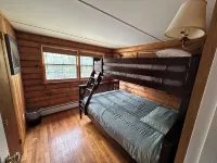 Cozy Modern 4 Bedroom Log Cabin on 45 Secluded Acres in the Berkshires