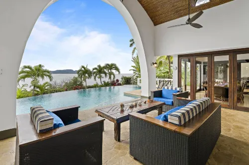 Dreamy Spanish-Style Villa with Sweeping Ocean Views, Elegant Nautical Design & Giant Infinity Pool - Private Pools