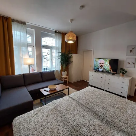 3/2 Voll Ausgestattetes Apartment Mitten in Erfurt Parkplatz Inkl