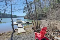Lakefront Cabin Retreat w/ Dock in Robbinsville! - 3-Star