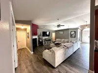 Forget your worries in this spacious and serene space with a beautiful lake view